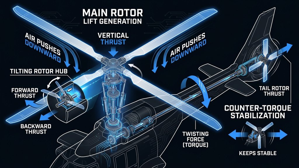 How Helicopters Fly The Magic of Rotors